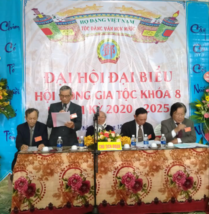 Đại hội Hội đồng gia tộc Tộc Đặng văn Non Nước, quận Ngũ Hành Sơn, thành phố Đà Nẵng, nhiệm kỳ 2020-2025 thành công tốt đẹp